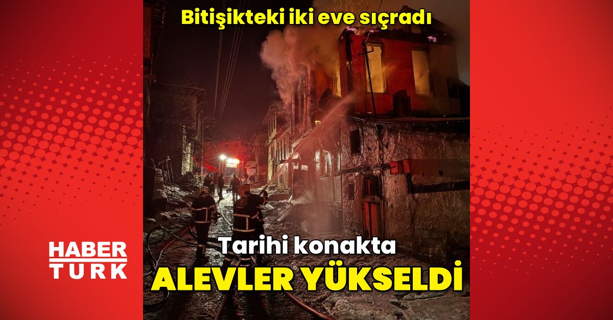 Kastamonu’da tarihi konakta çıkan yangın iki eve sıçradı