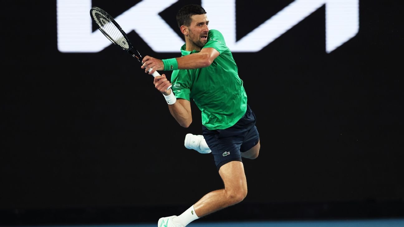 Australian Open live: Djokovic apologises for almost striking ball kid, fourth-round action begins