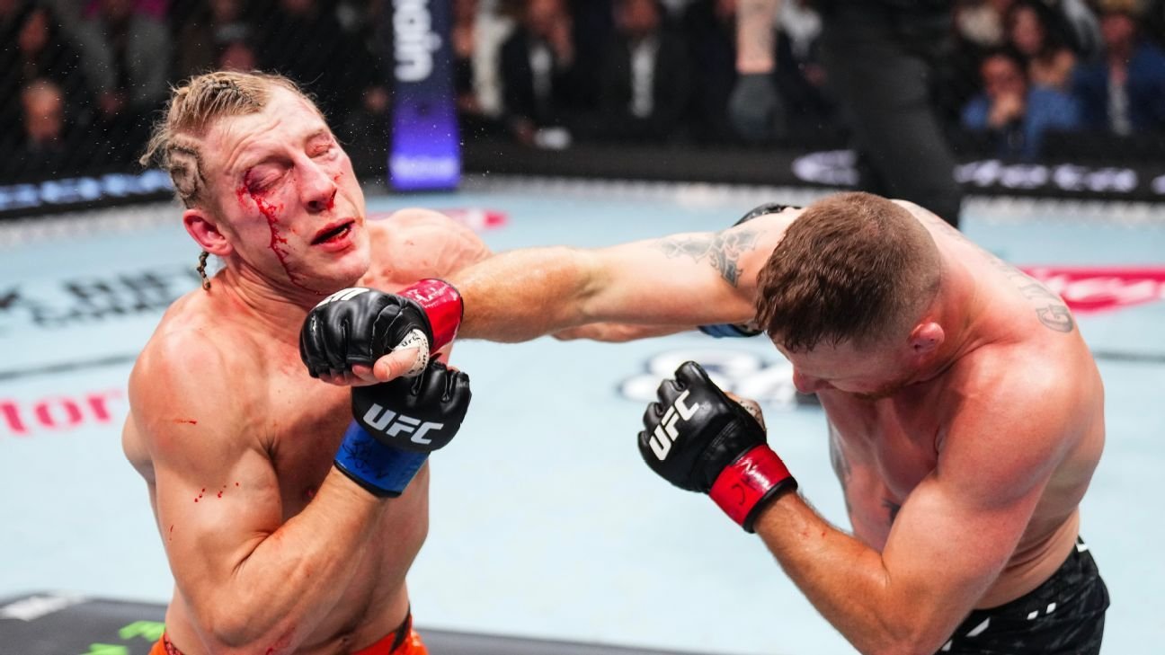 Gaethje wins vacant title in slugfest with Pimblett at UFC 324