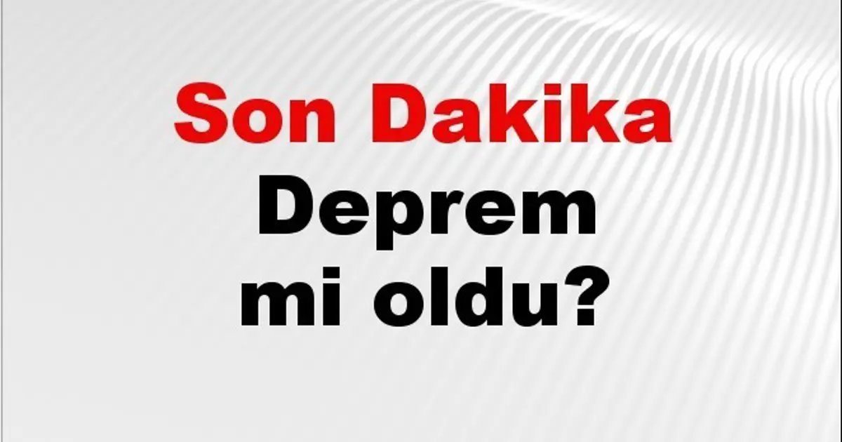Son dakika deprem mi oldu? Az önce deprem nerede oldu? İstanbul, Ankara, İzmir ve il il AFAD son depremler 29 Ocak 2026