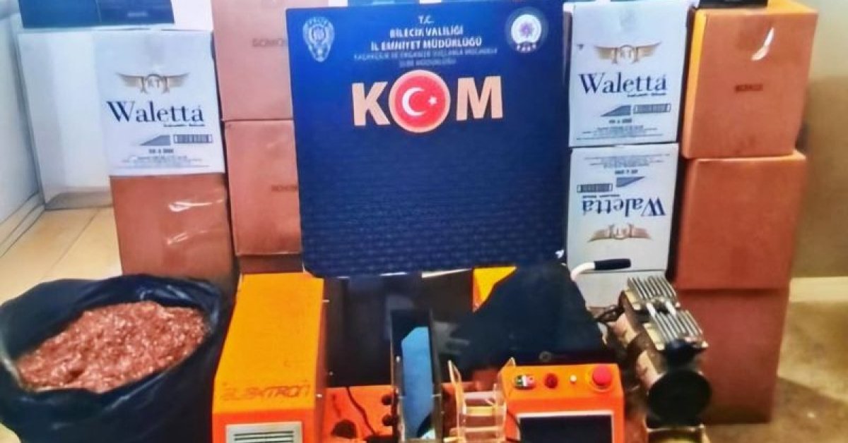 Bilecik’te kaçakçılık operasyonunda 127 bin 800 makaron ele geçirildi
