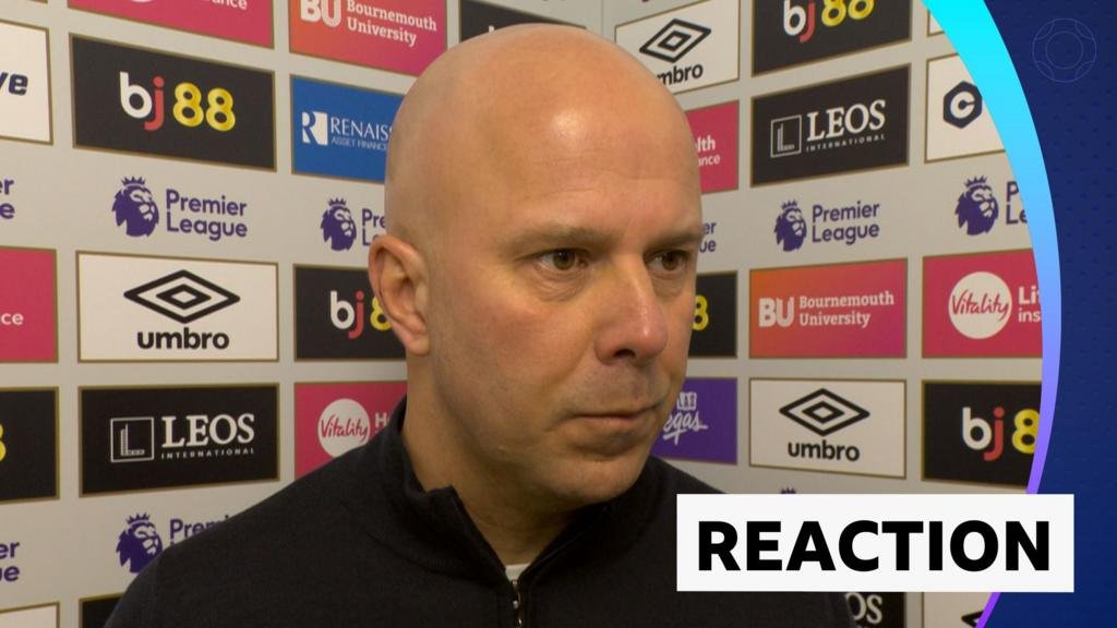 Bournemouth 3-2 Liverpool: Arne Slot post-match interview and reaction