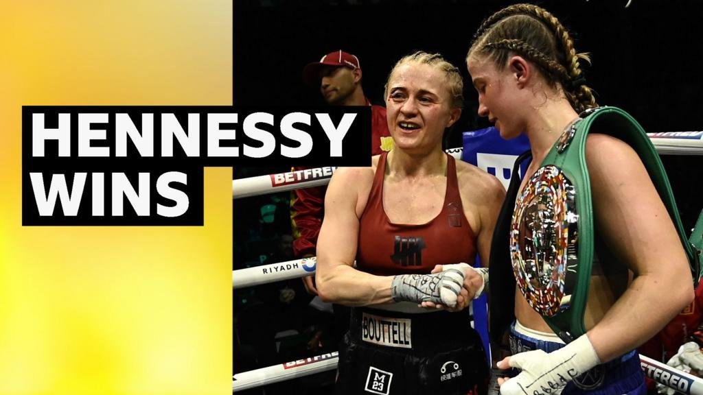 Bloodied Hennessy takes narrow win over Bouttell