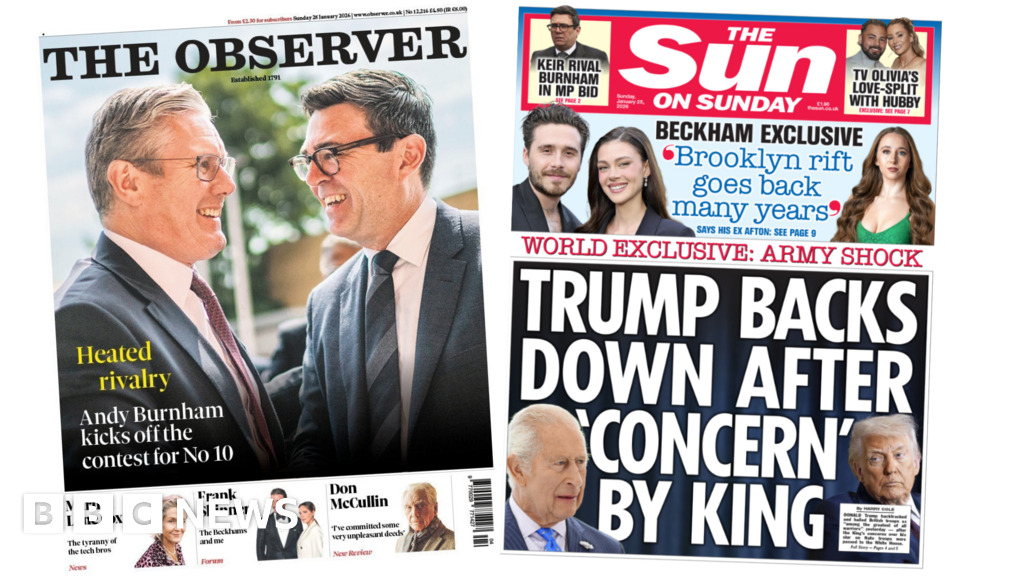 Labour’s ‘heated rivalry’ and ‘Trump backs down’