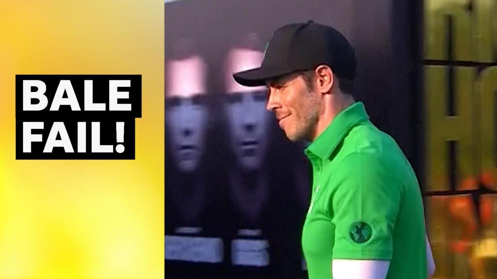 Bale sends ball into crowd at Icons of Football tournament