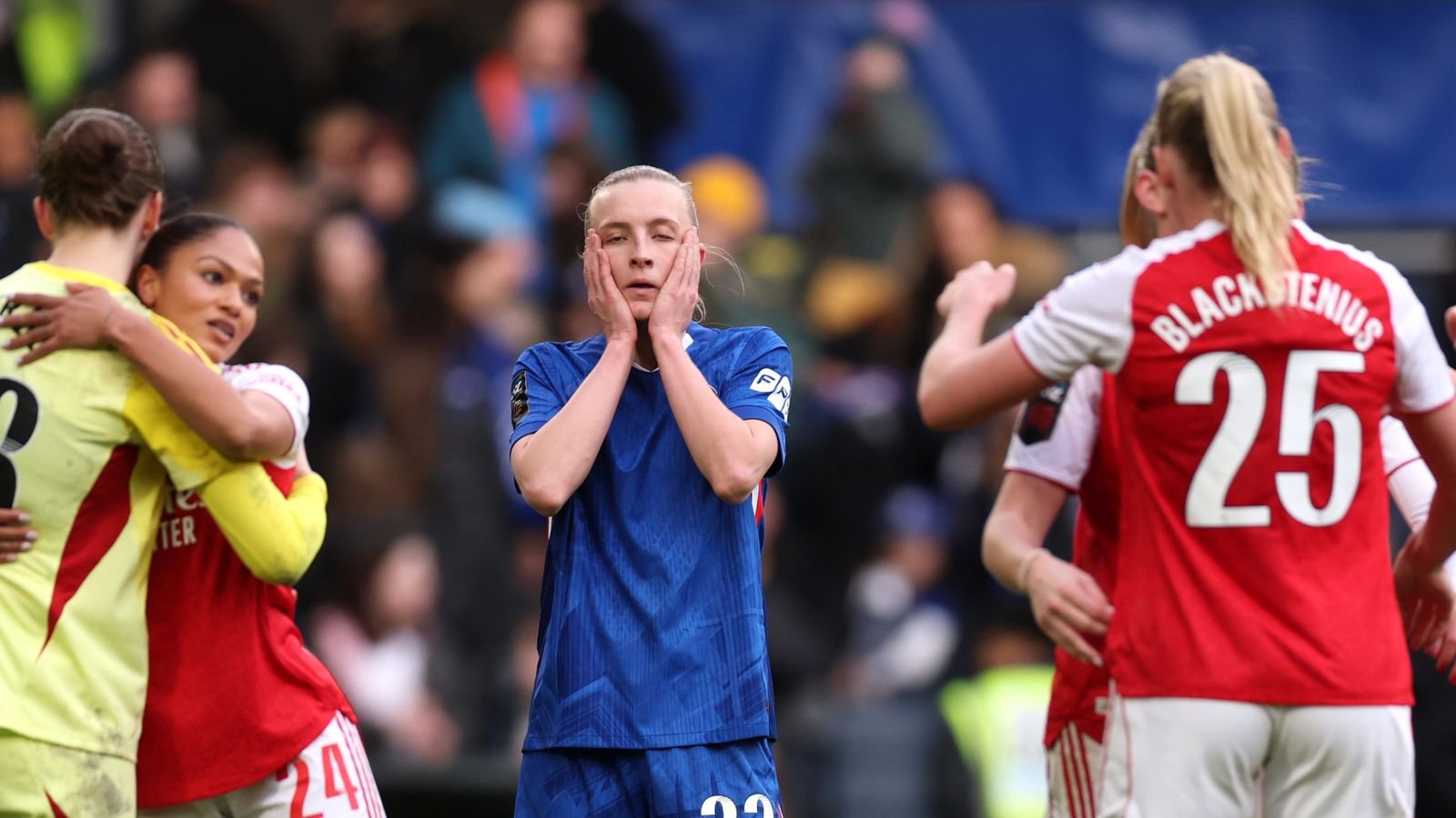 Chelsea Women’s Super League title race ‘probably over’ says Sonia Bompastor after Arsenal win 2-0 at Stamford Bridge | Football News