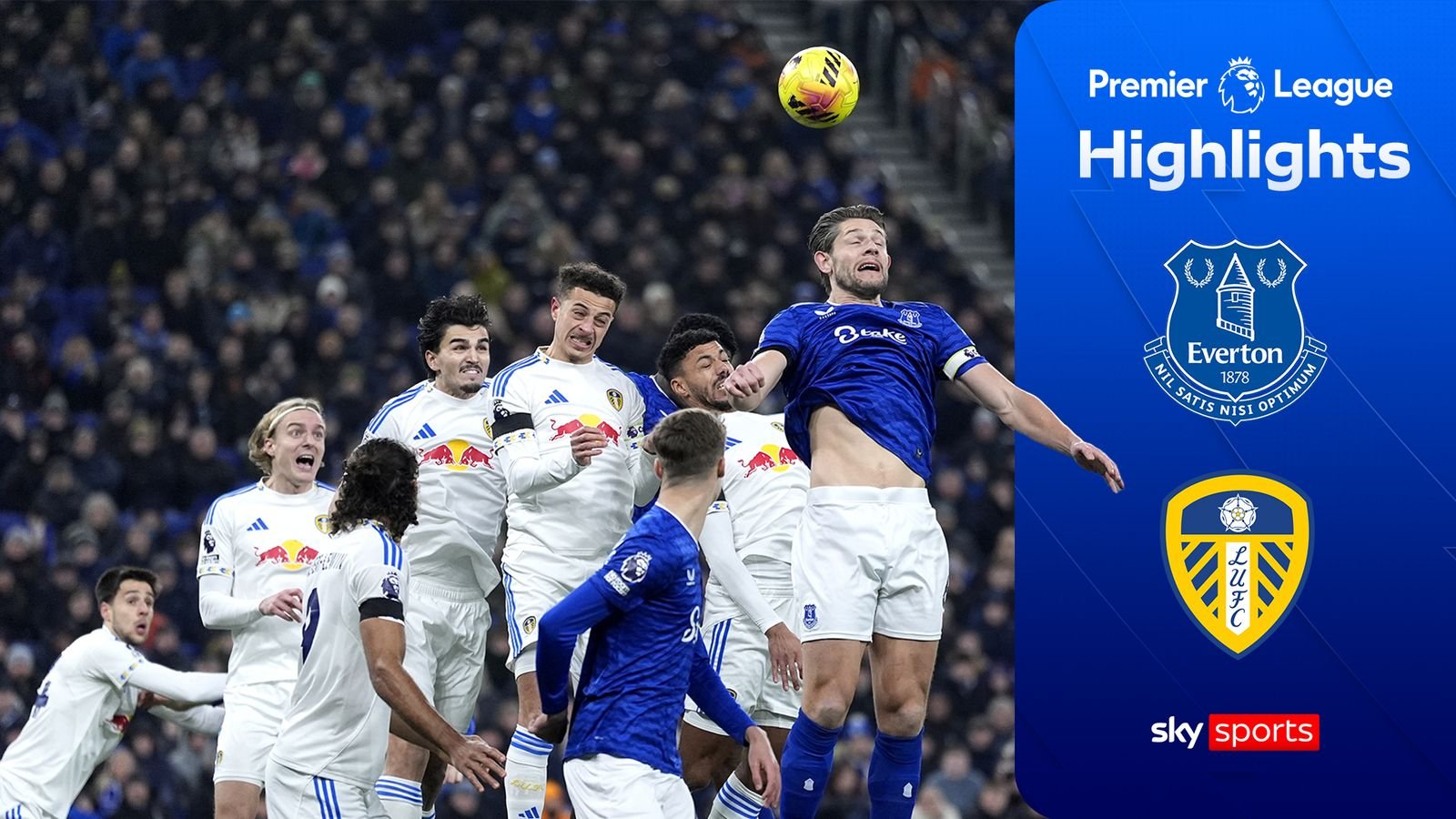 Draw moves Everton into top half of PL as Leeds edge further from drop zone
