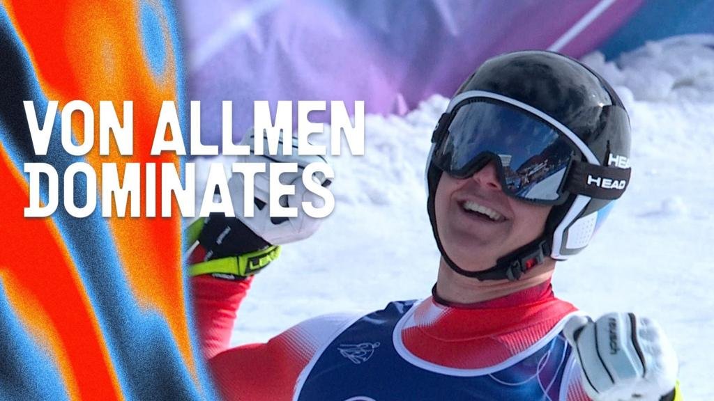 Watch: Von Allmen wins men's downhill gold