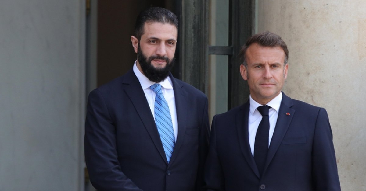 Şara ile Macron Suriye’deki gelişmeleri görüştü