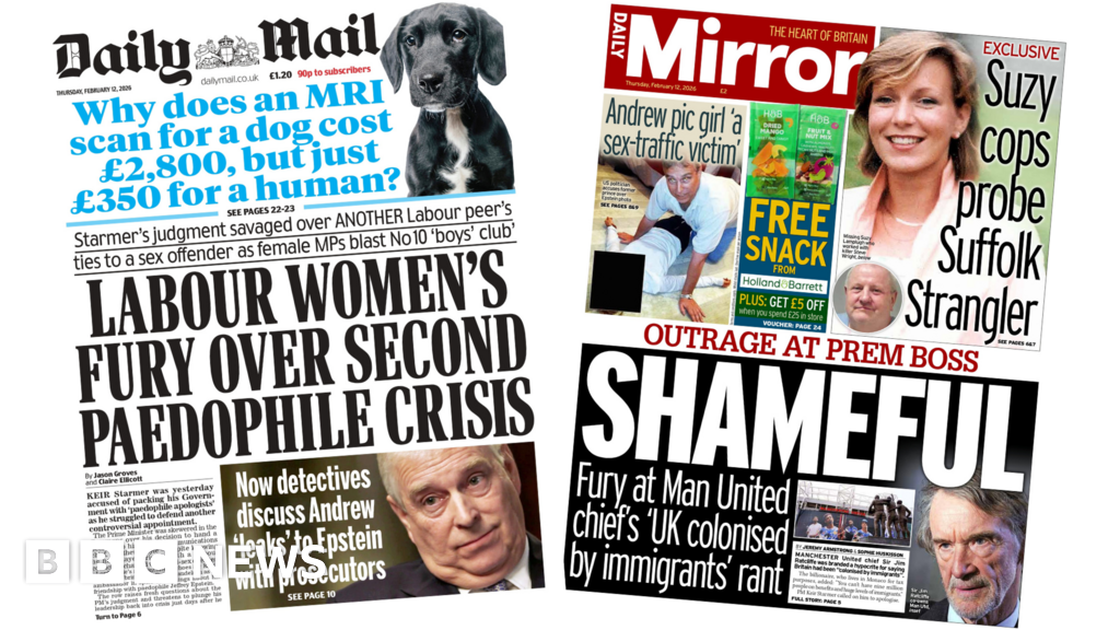 The Papers:  'Police assessing Andrew's "leaks"' and 'Outrage at Prem boss'