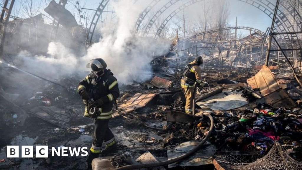 Russian strike near Kharkiv kills four, including children, official says