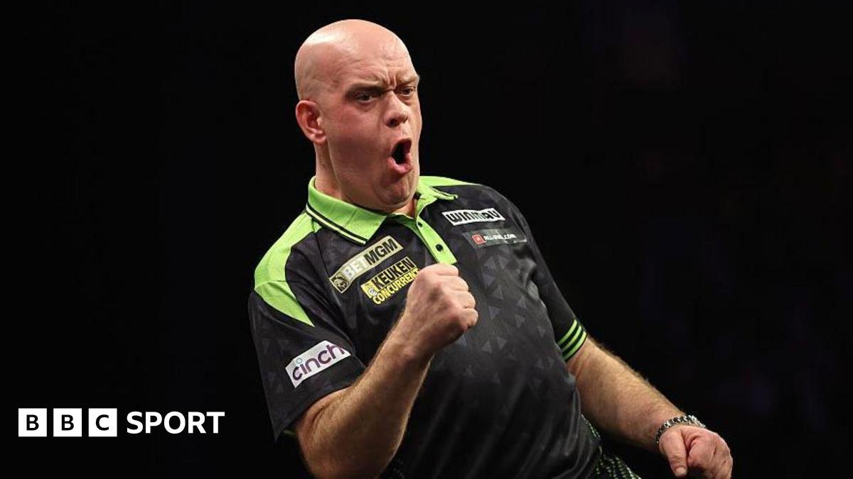 Premier League Darts 2026 results: Michael van Gerwen beats Gian van Veen to win opening night in Newcastle