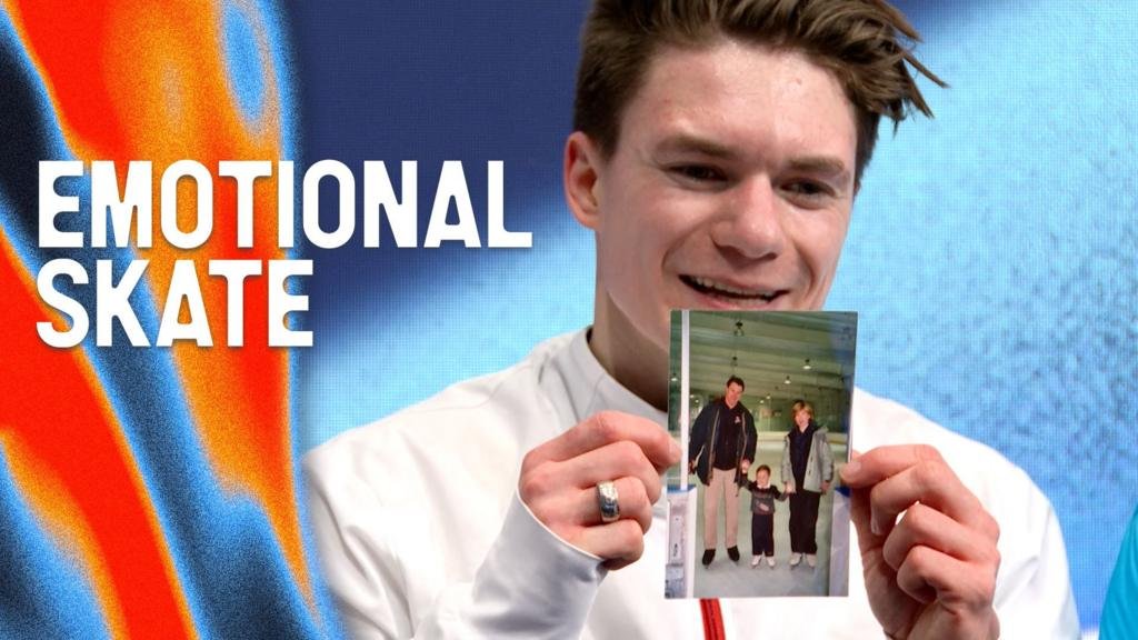 Skater's emotional tribute to parents who died in plane crash