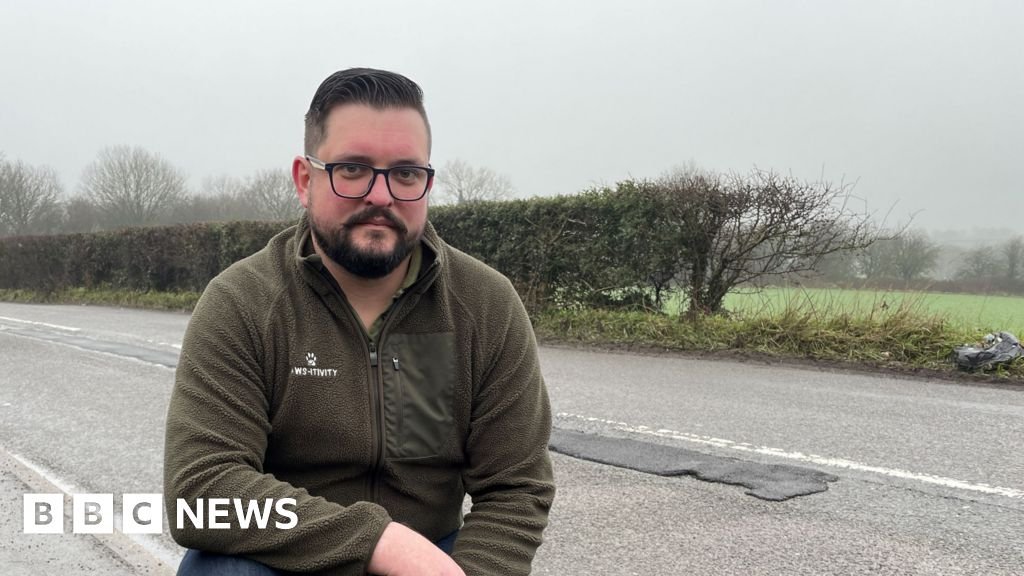 I was fined £70 after a pothole burst my tyre