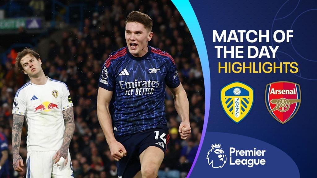 Arsenal score four in superb win against Leeds
